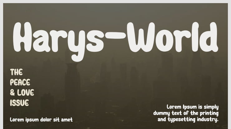 Harys-World Font