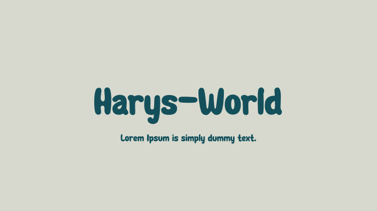 Harys-World Font