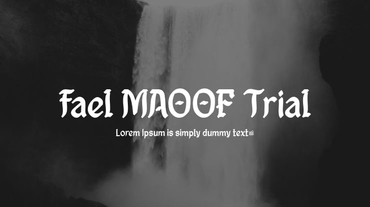 fael MAOOF Trial Font