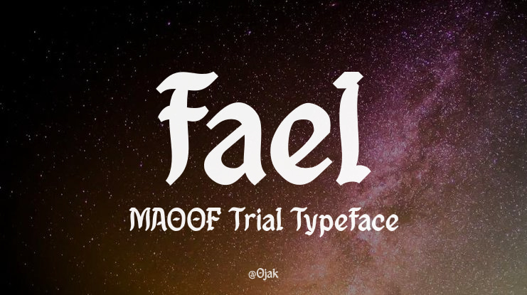 fael MAOOF Trial Font