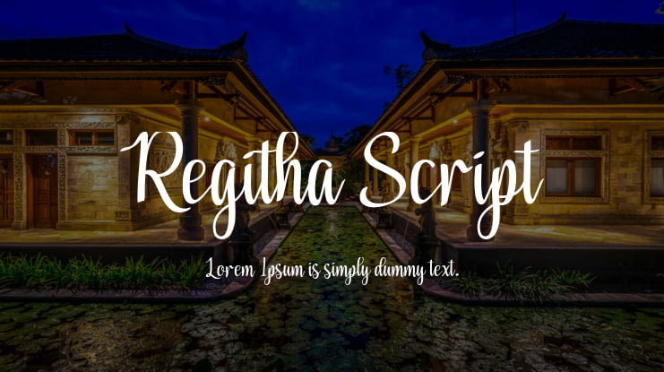 Regitha Script Font