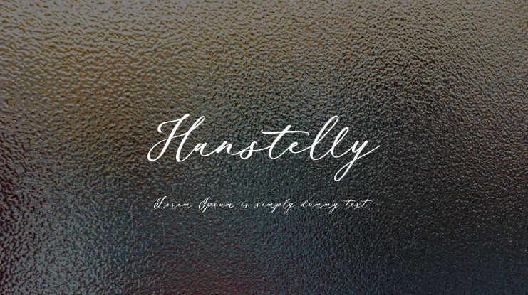 Hanstelly Font