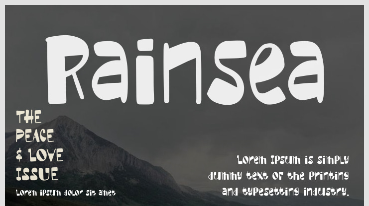 Rainsea Font