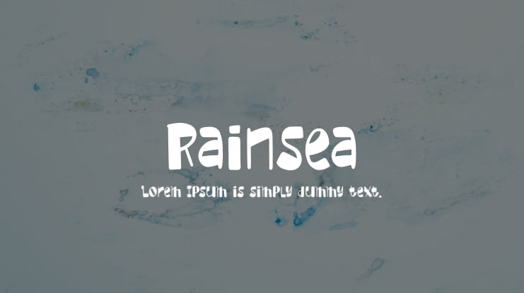 Rainsea Font
