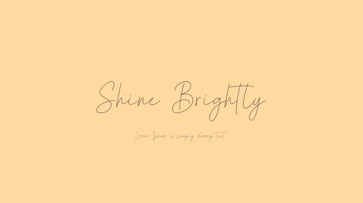 Shine Brightly Font