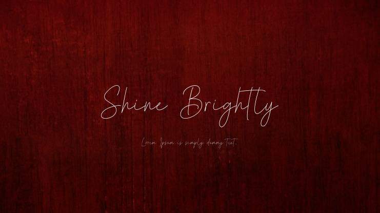Shine Brightly Font