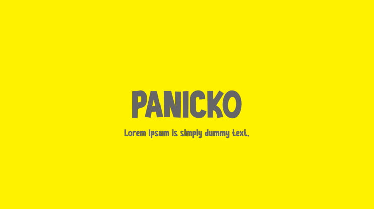 PANICKO Font