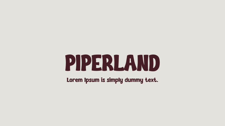 PIPERLAND Font