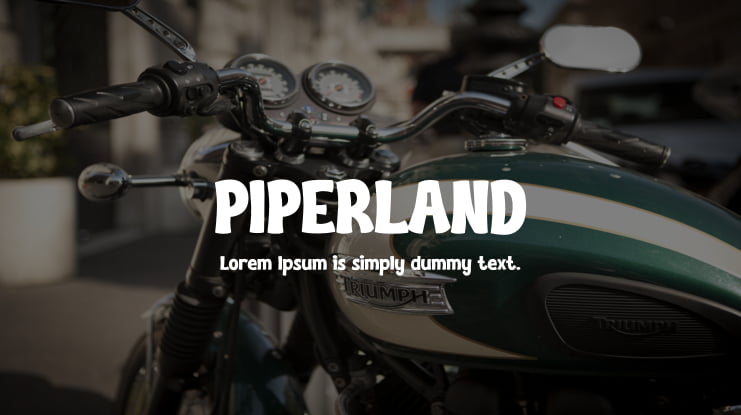 PIPERLAND Font
