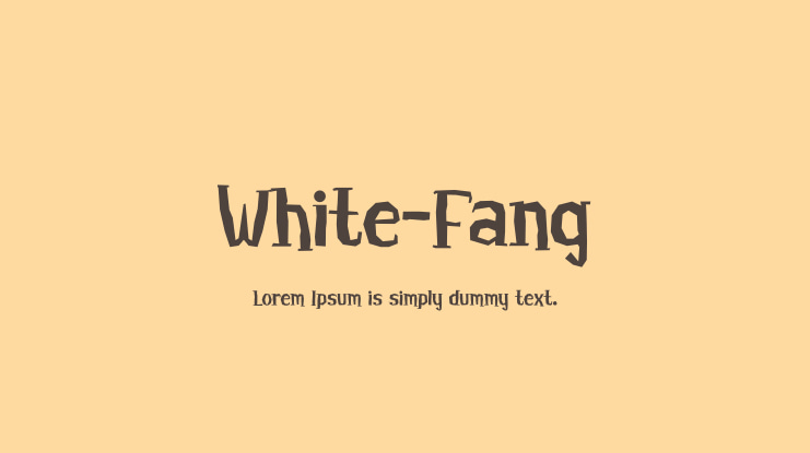 White-Fang Font