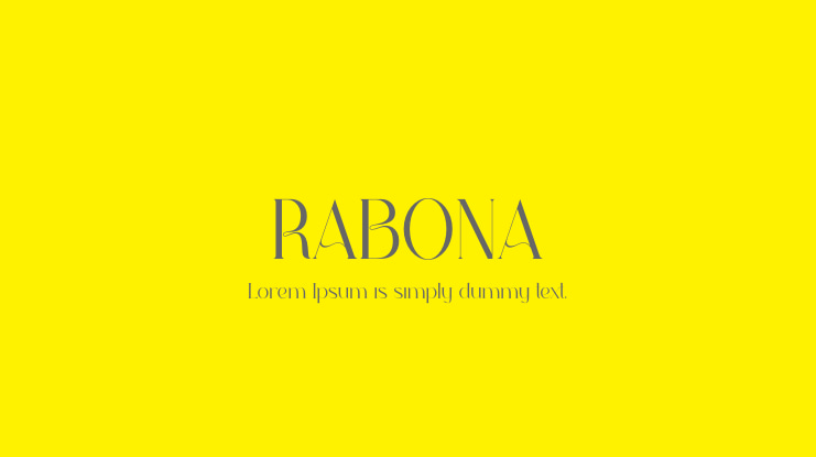RABONA Font