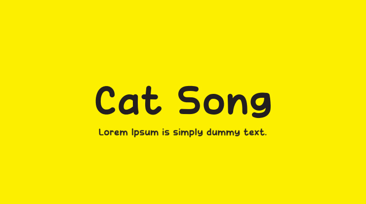 Cat Song Font