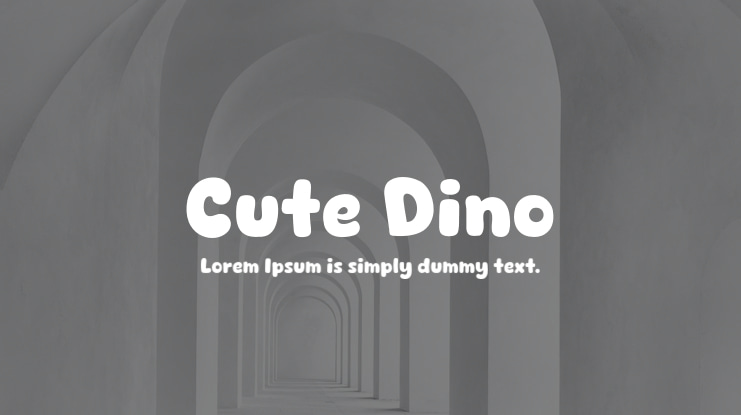 Cute Dino Font