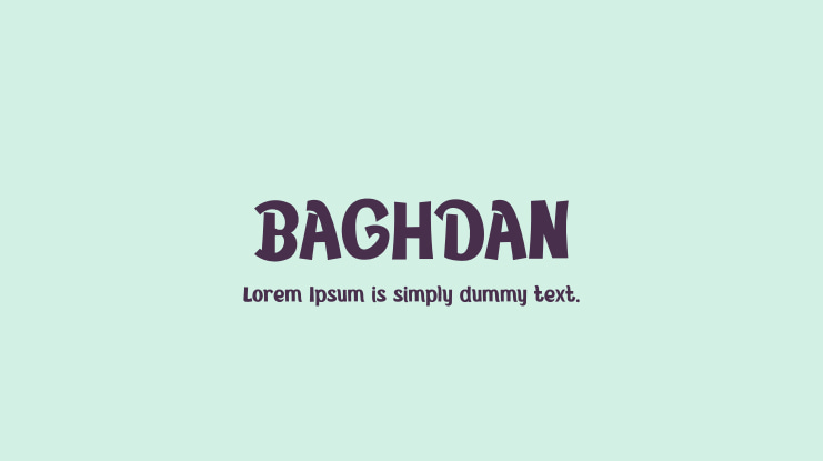 BAGHDAN Font