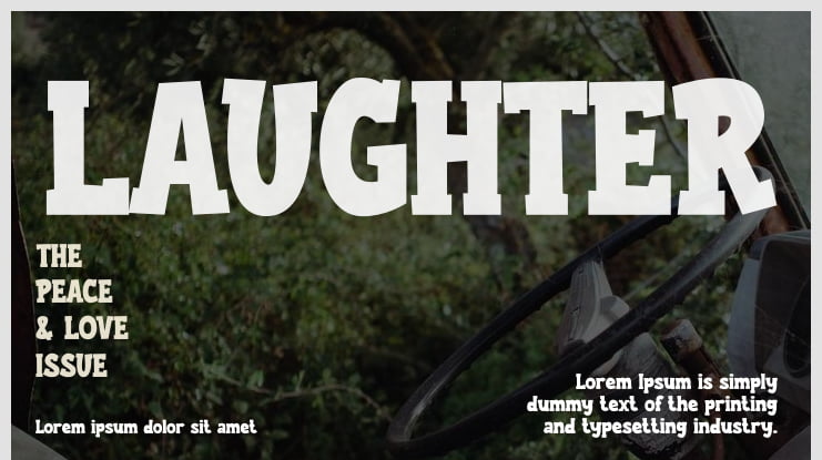 LAUGHTER Font