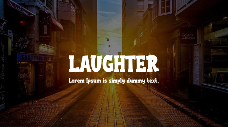 LAUGHTER Font