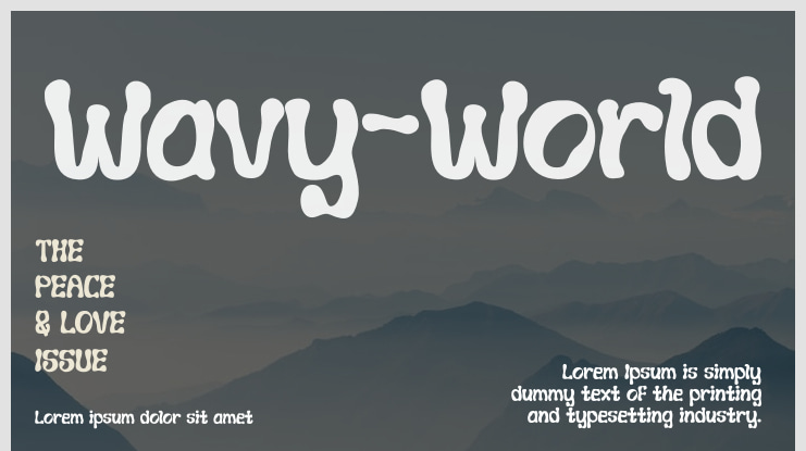 Wavy-World Font