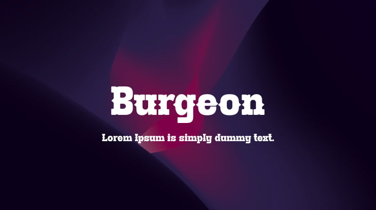 Burgeon Font