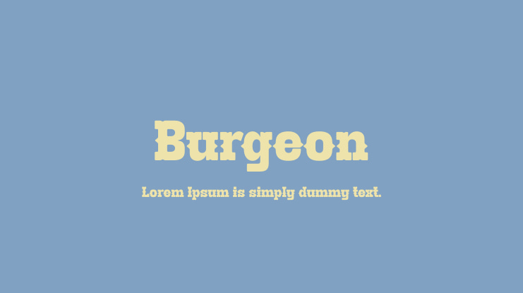 Burgeon Font