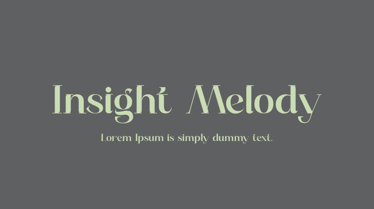 Insight Melody Font