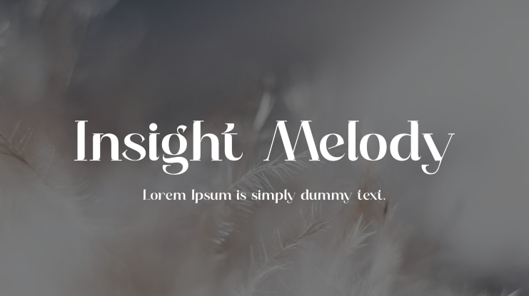 Insight Melody Font