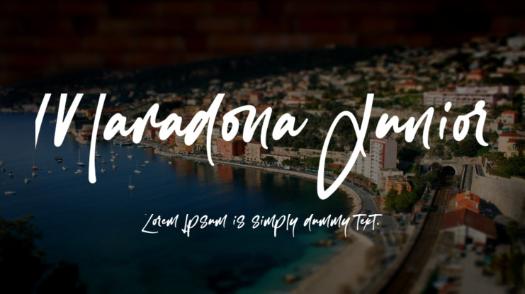 Maradona Junior Font