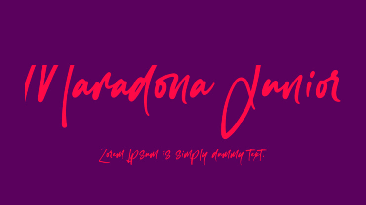 Maradona Junior Font