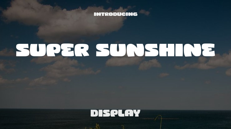 Super Sunshine Font