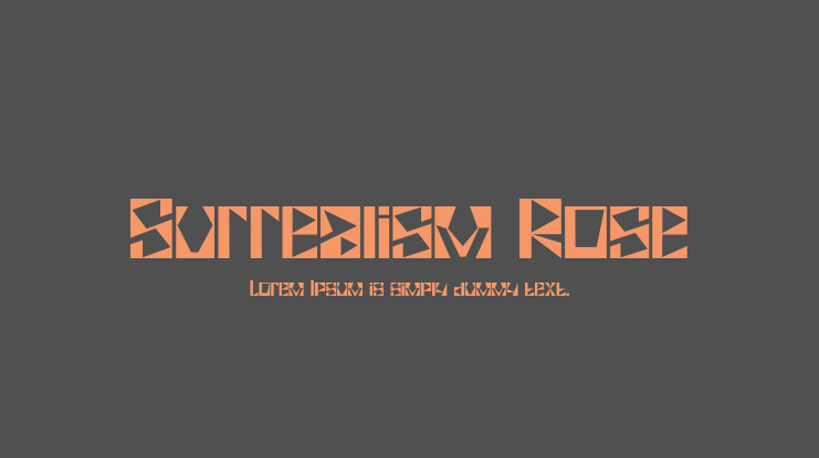 Surrealism Rose Font