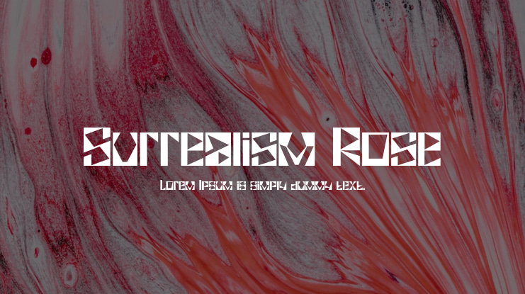 Surrealism Rose Font