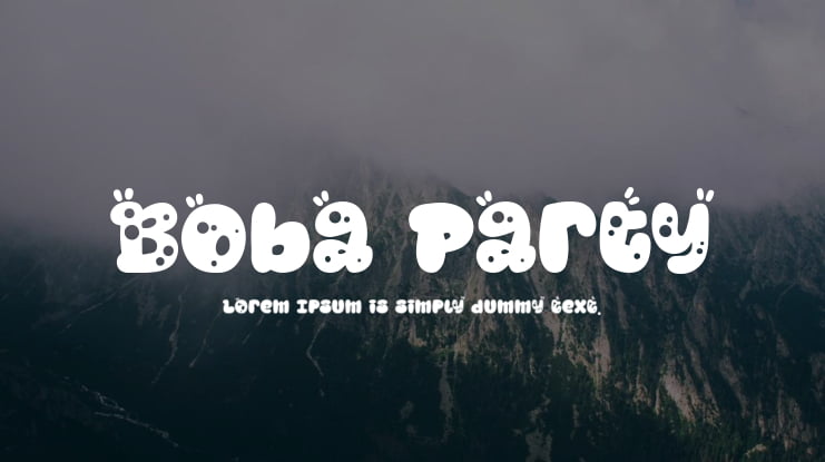 Boba Party Font