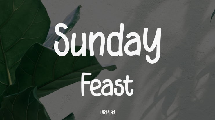 Sunday Feast Font