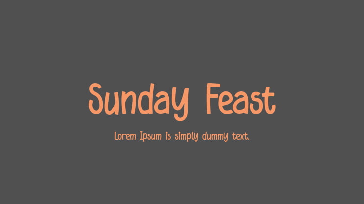 Sunday Feast Font