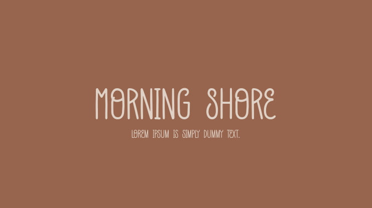 Morning Shore Font