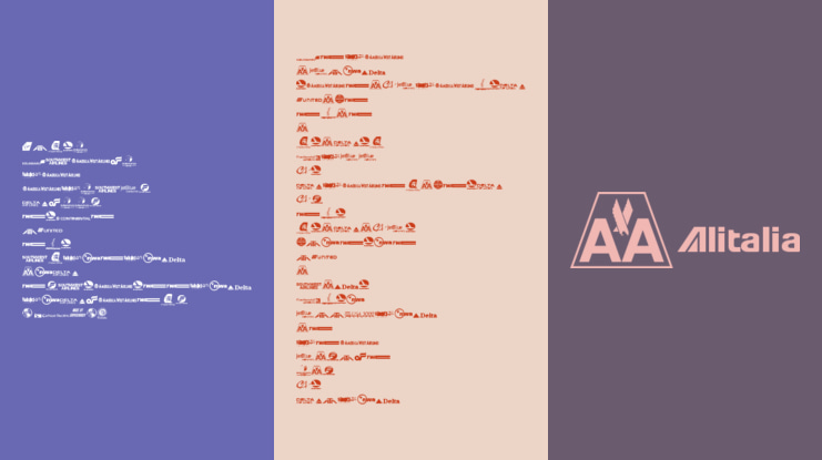 Airline Logos Past and Present Font