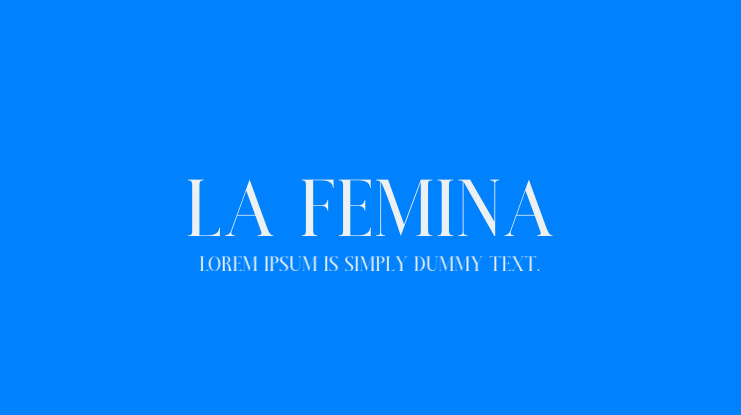 La Femina Font