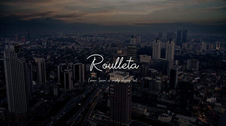Roulleta Font