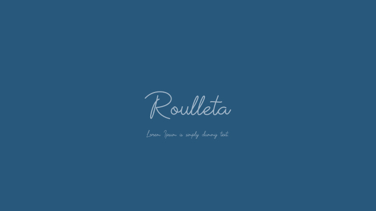 Roulleta Font