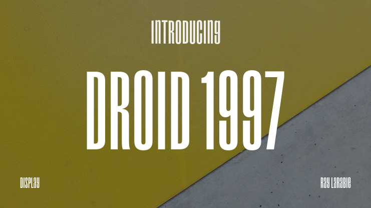 Droid 1997 Font