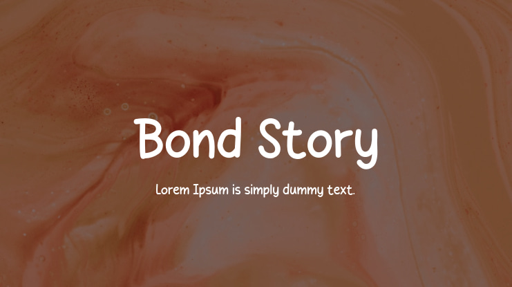 Bond Story Font