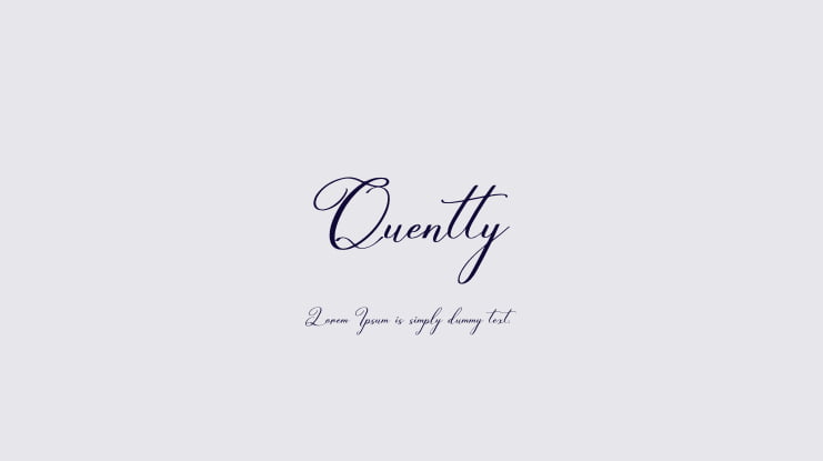 Quentty Font Family