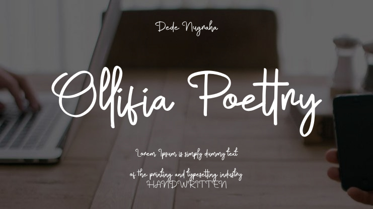 Ollifia Poettry Font Family