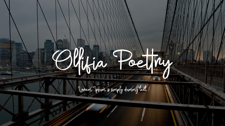 Ollifia Poettry Font Family