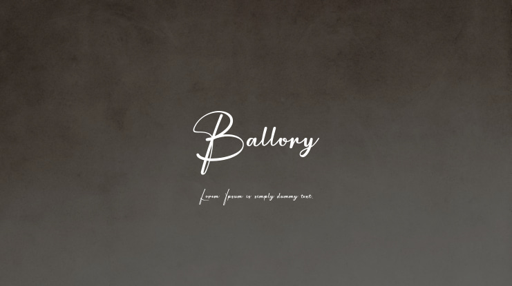 Ballory Font