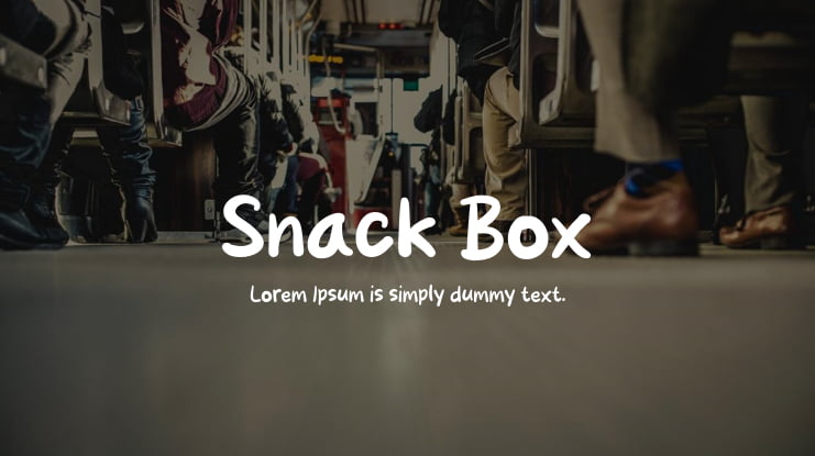 Snack Box Font