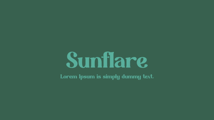 Sunflare Font