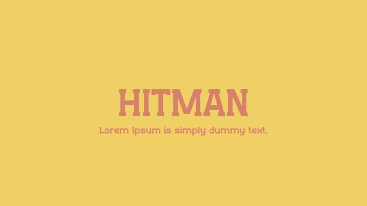 HITMAN Font
