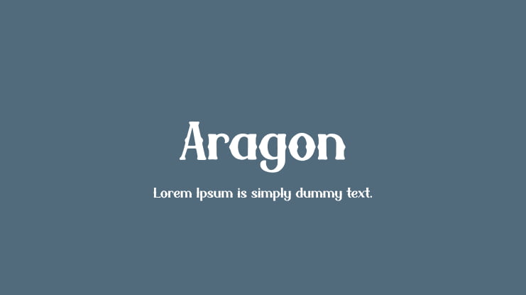 Aragon Font