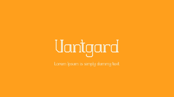 Vantgard Font