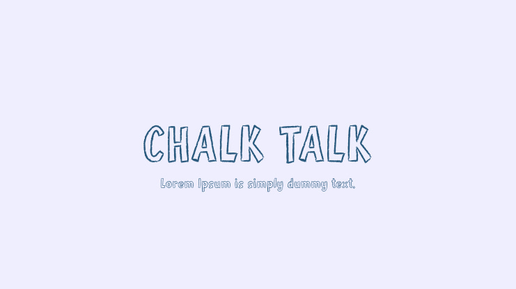 CHALK TALK Font